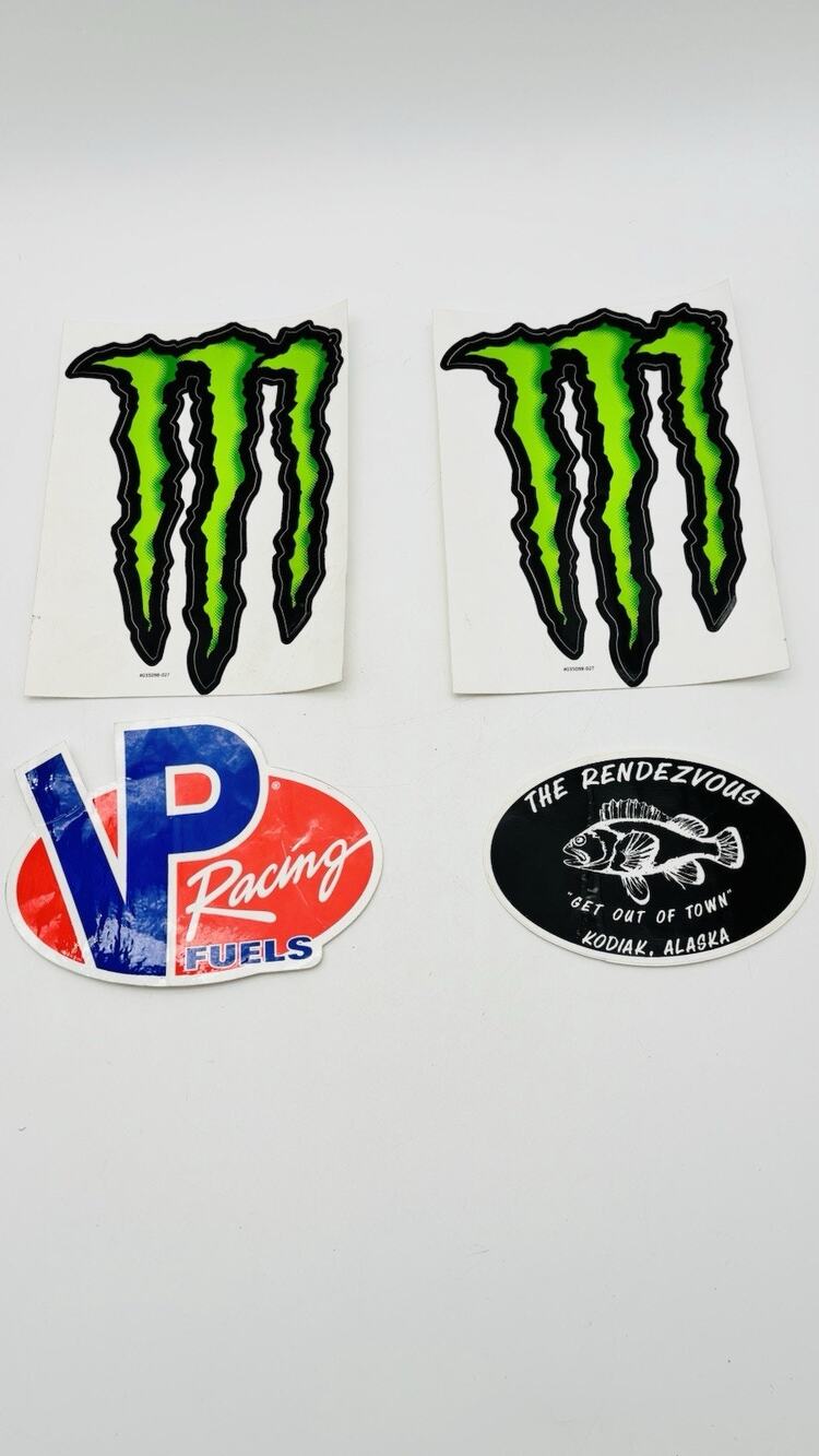 Monster Energy Stickers Decal 8.5 X 6 Inch 2 STICKERS *WATERPROOF* New + More